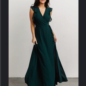 Elegant Dark Green Maxi Dress